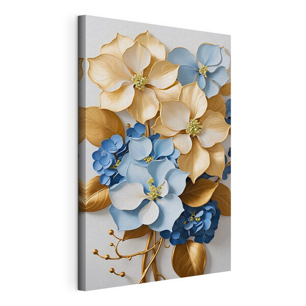 Quadri Un mazzo di fiori blu e bianchi (COD: s37776) Quadri Quadri Un mazzo di fiori blu e bianchi (COD: s37776)
