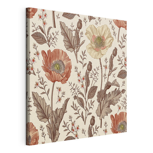 Quadri Un motivo di fiori e foglie (COD: s37846) Quadri Quadri Un motivo di fiori e foglie (COD: s37846)