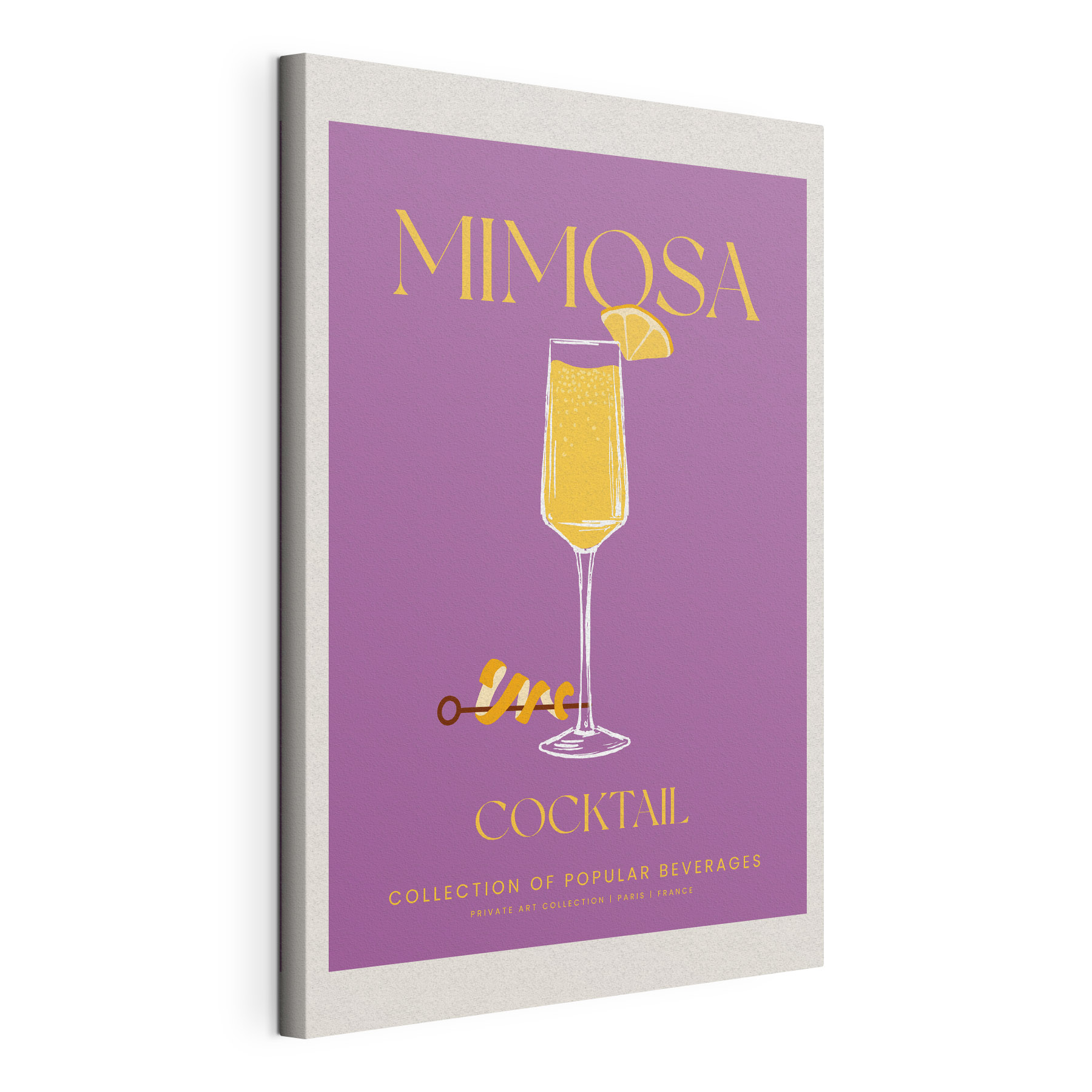 A poster of a drink A poster of a drink