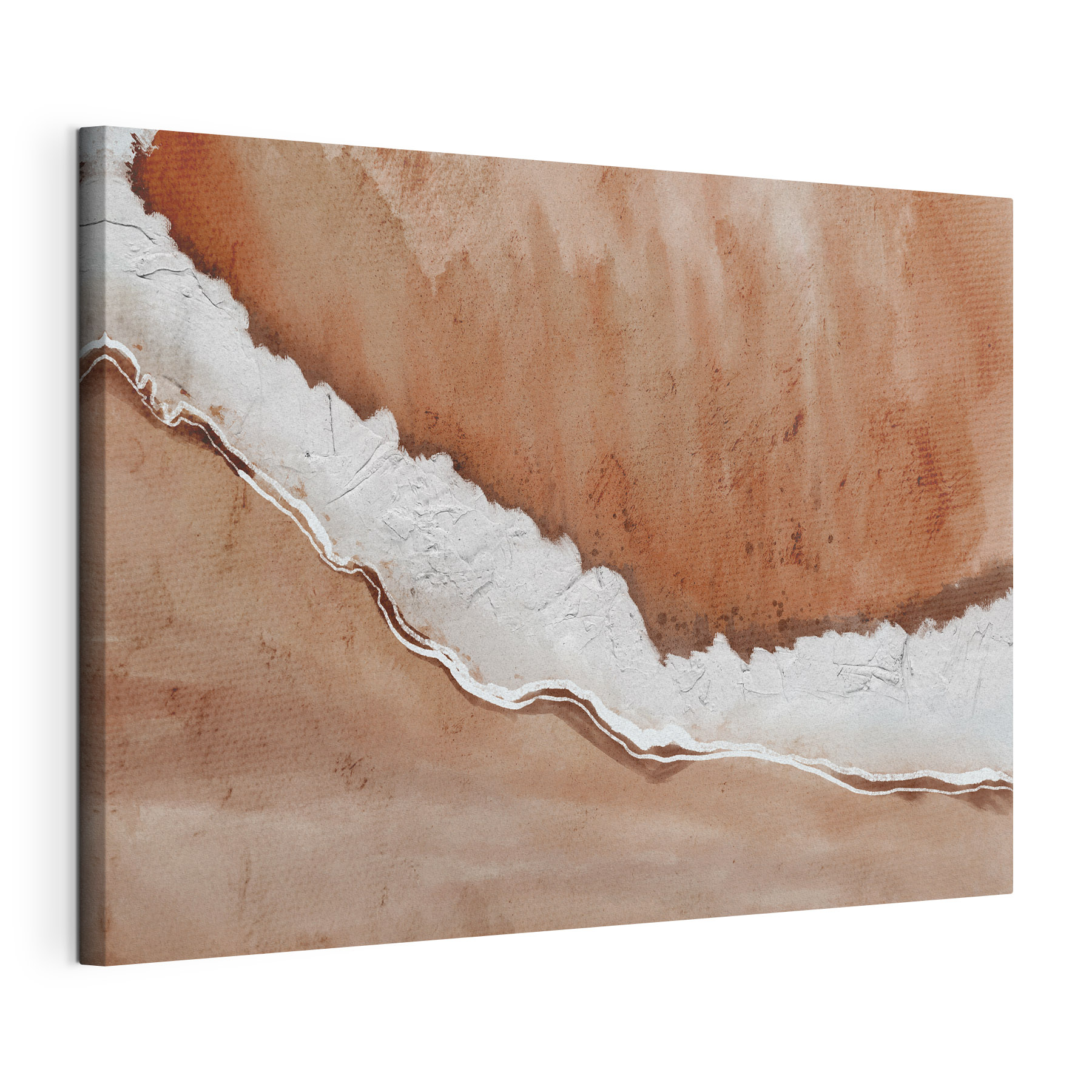 A watercolor painting of a beach A watercolor painting of a beach