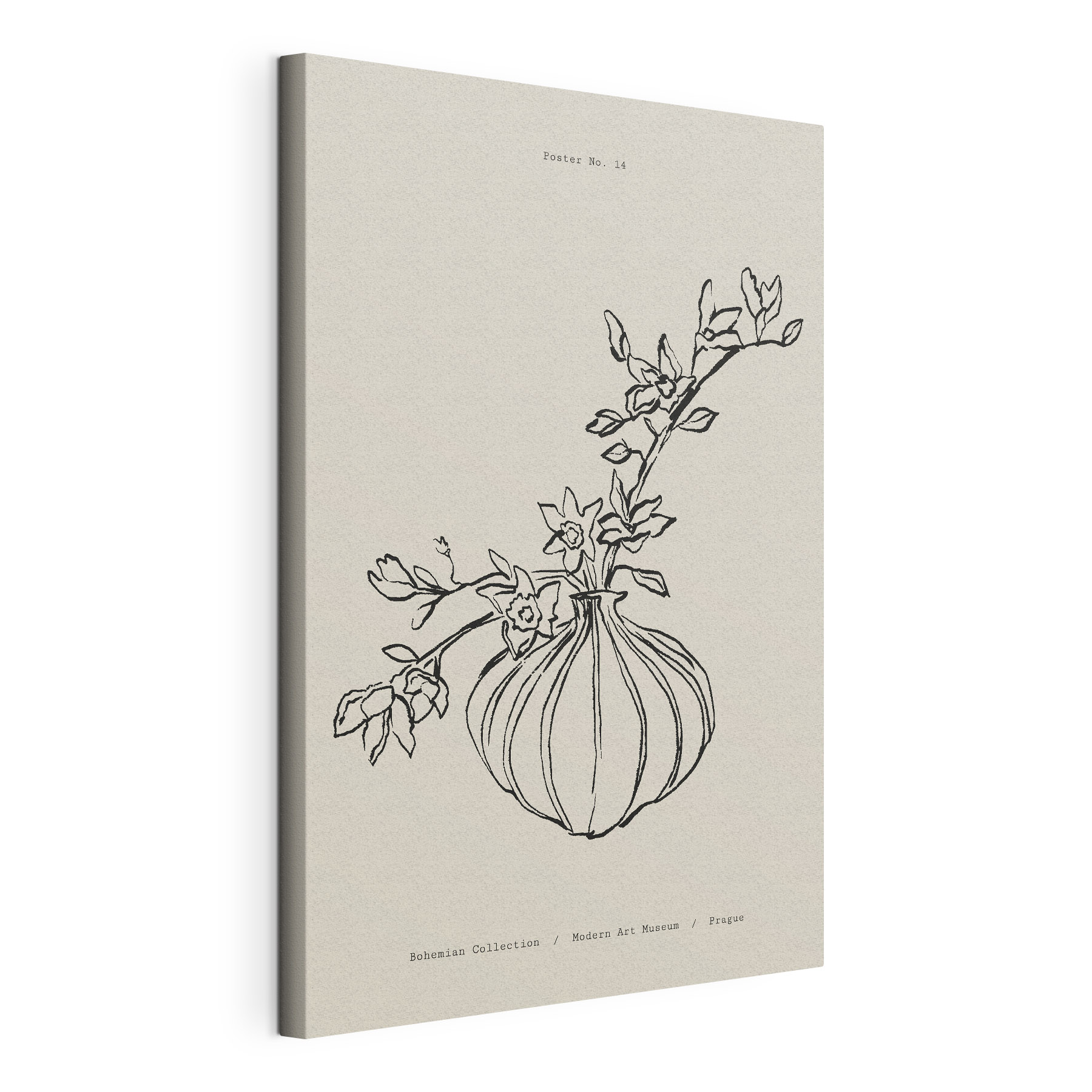 A drawing of a flower vase A drawing of a flower vase