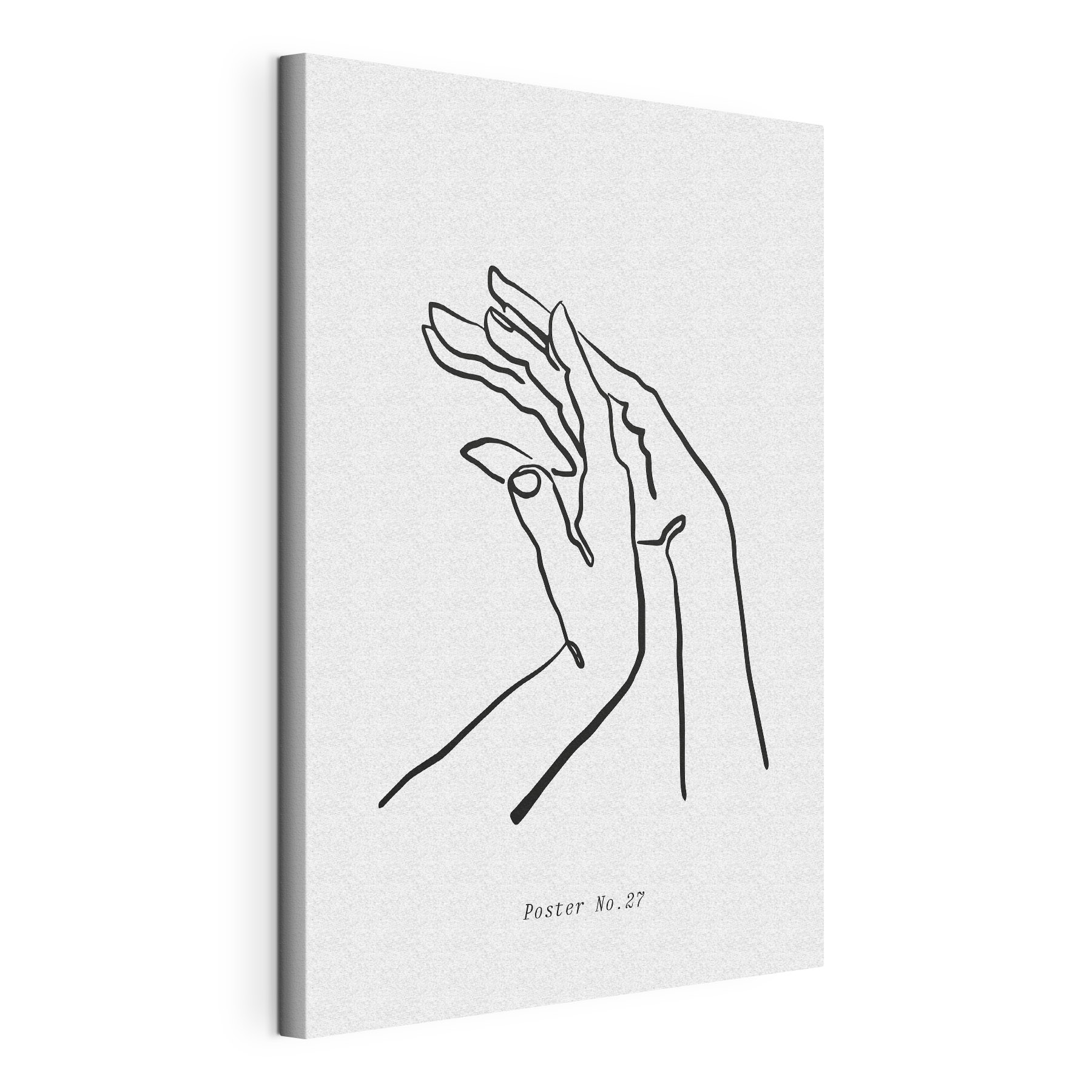 A drawing of a pair of hands