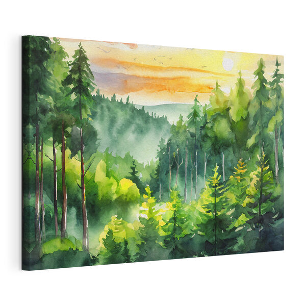 Quadri Un acquerello raffigurante una foresta (COD: s37952) Quadri Quadri Un acquerello raffigurante una foresta (COD: s37952)