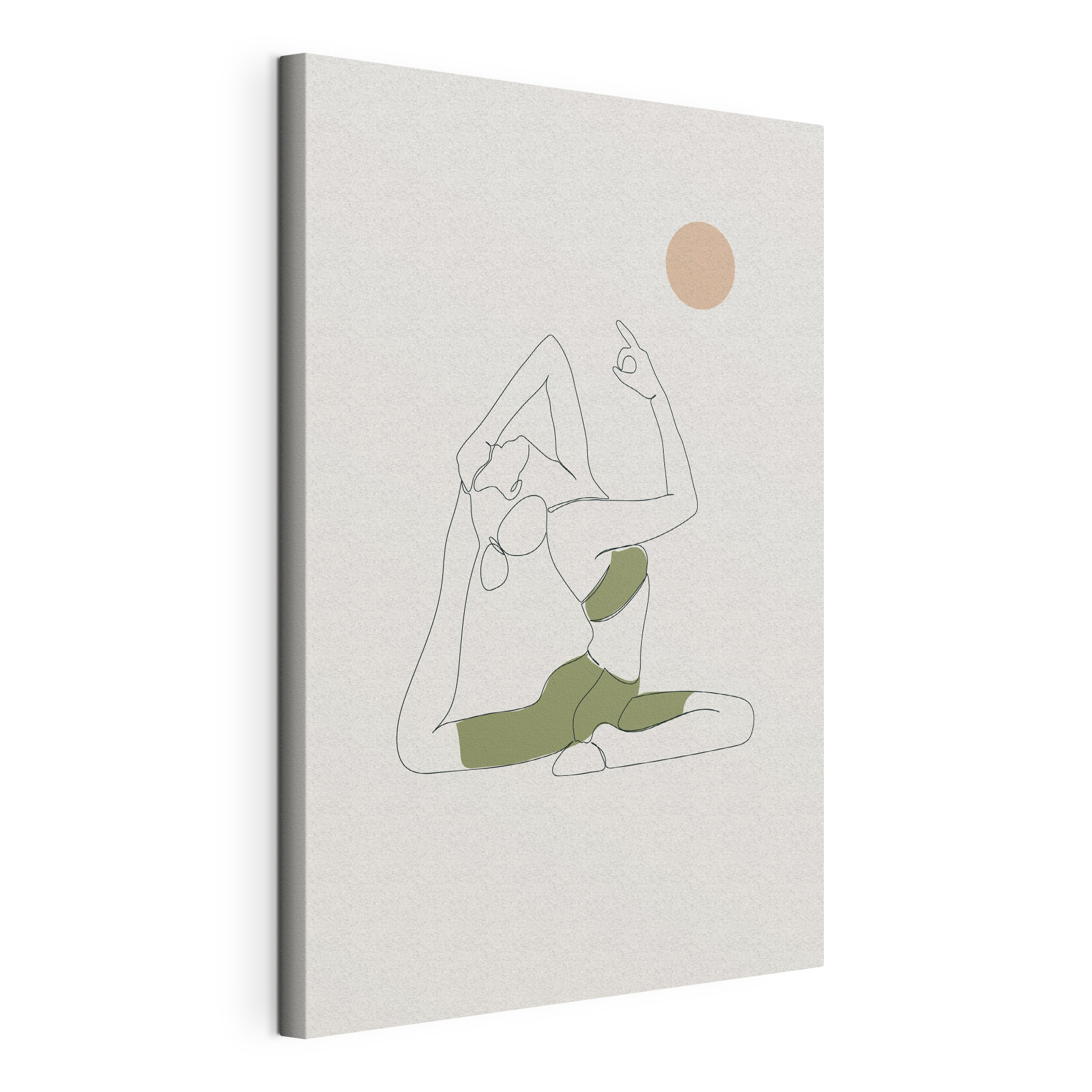 A woman doing yoga