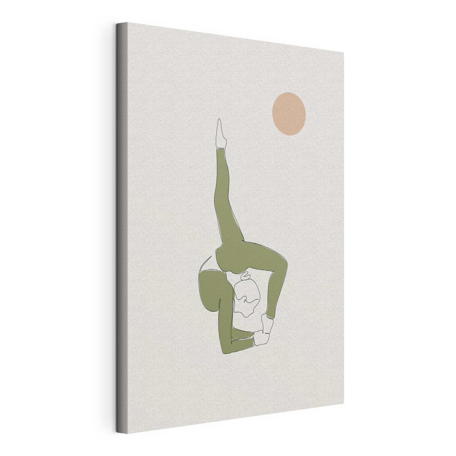 A woman doing a yoga pose A woman doing a yoga pose