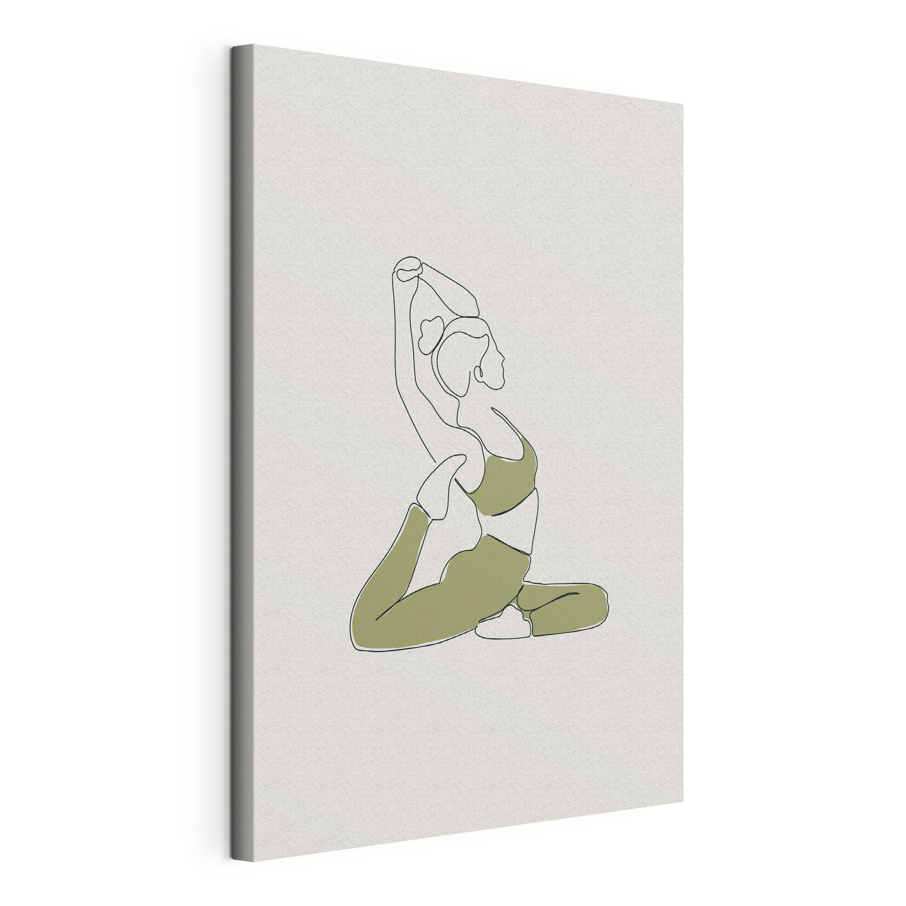 A woman in a yoga pose