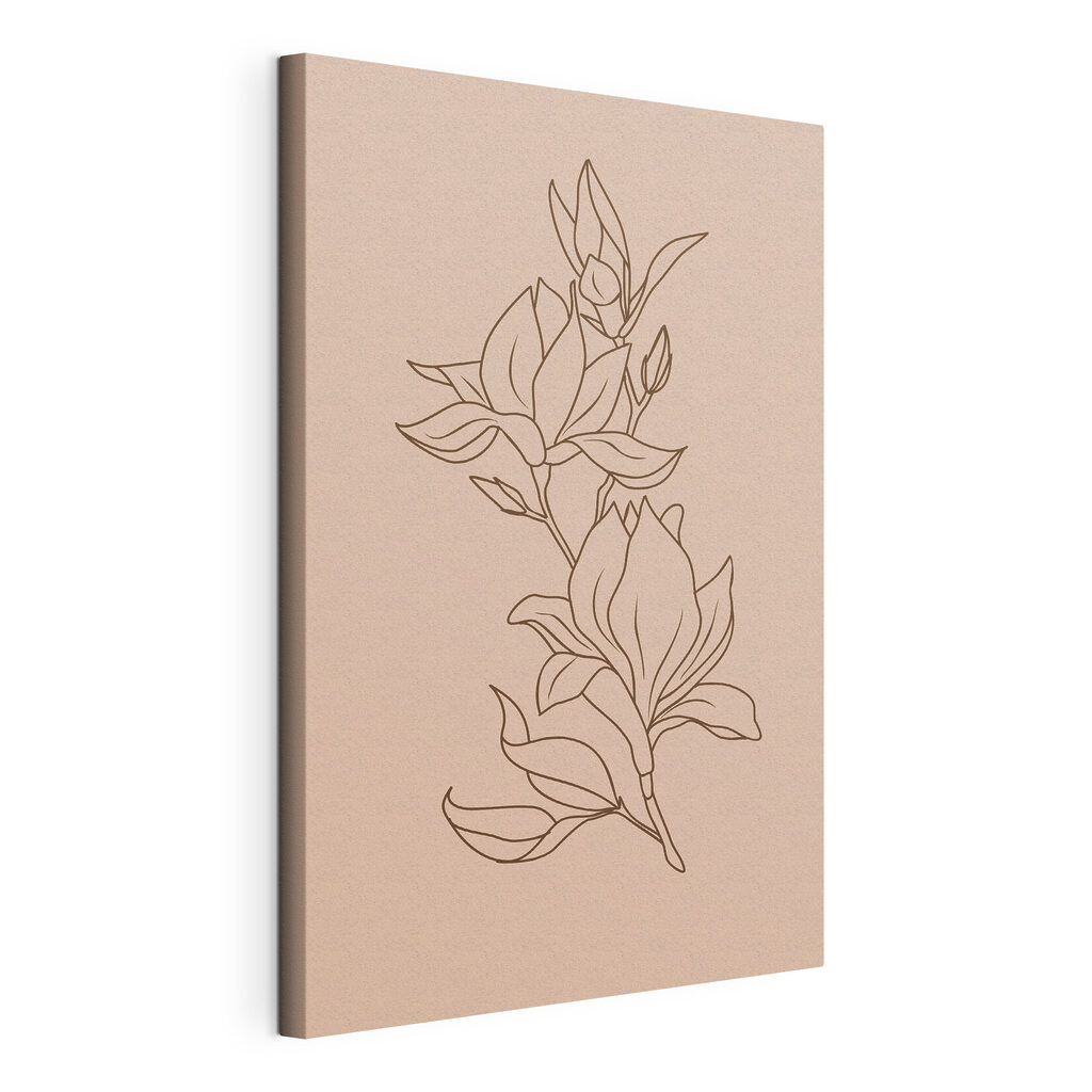 A drawing of a flower