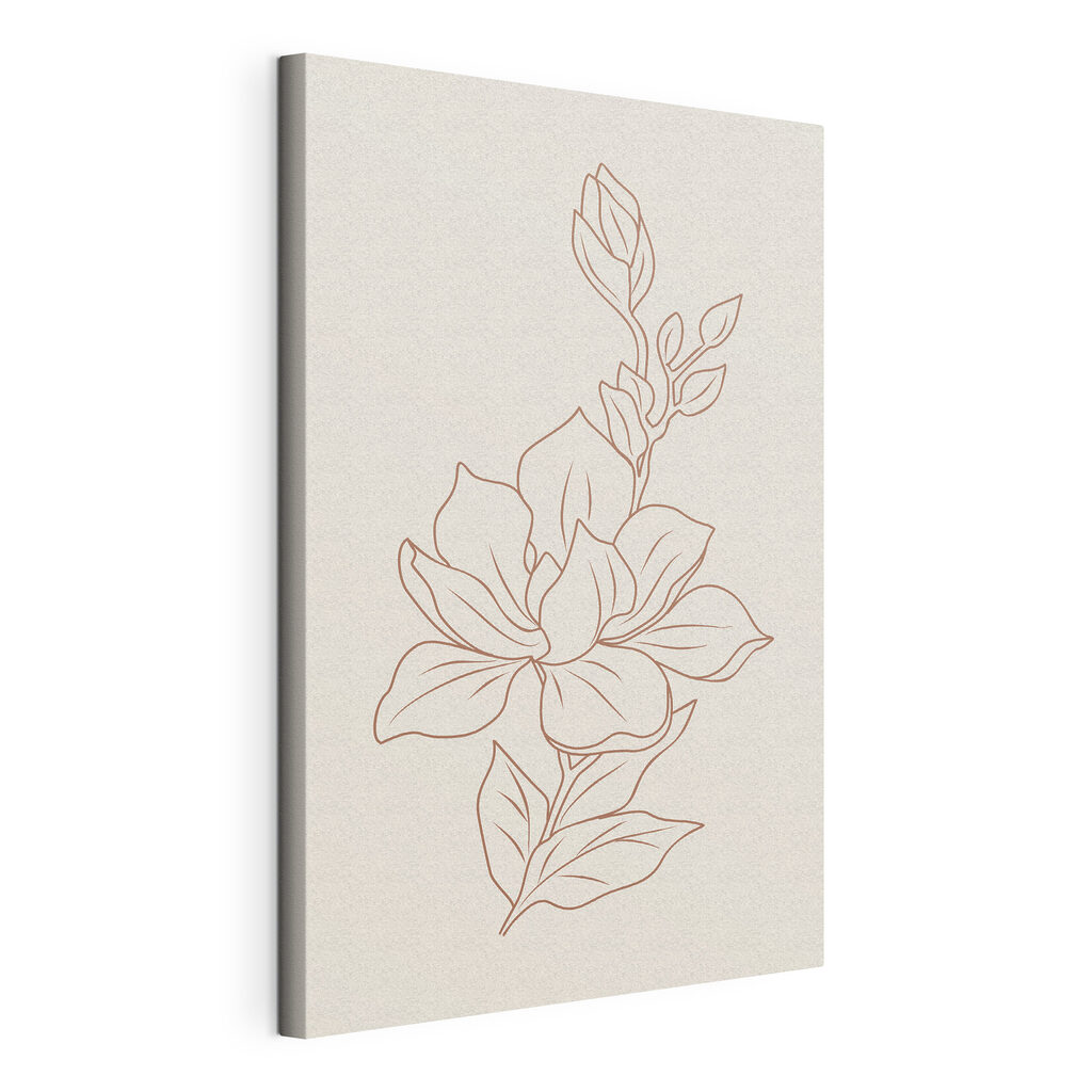 A drawing of a flower