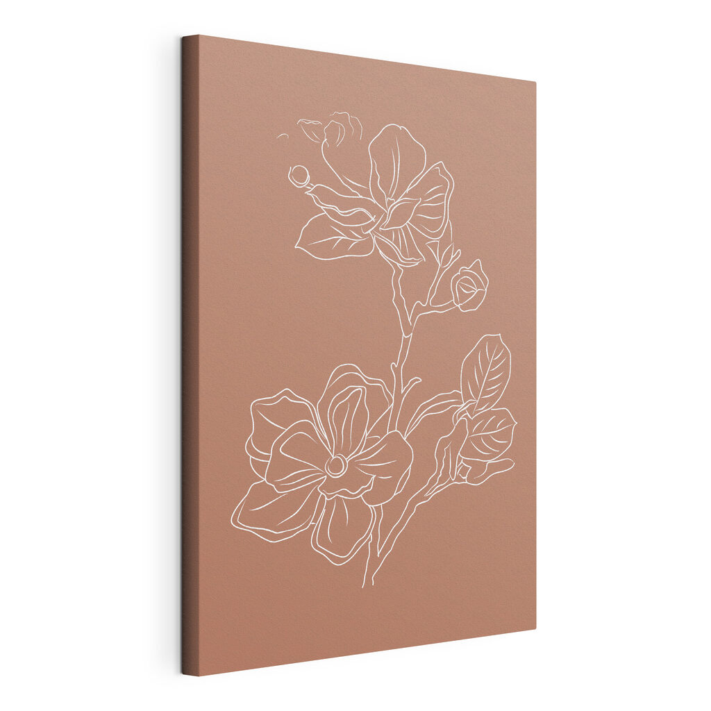 A drawing of a flower