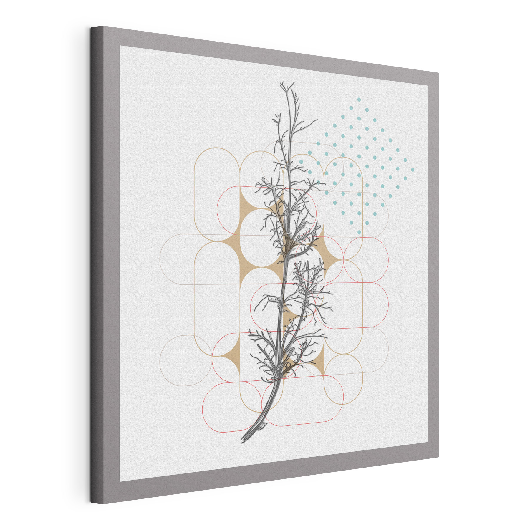 A drawing of a branch with leaves A drawing of a branch with leaves