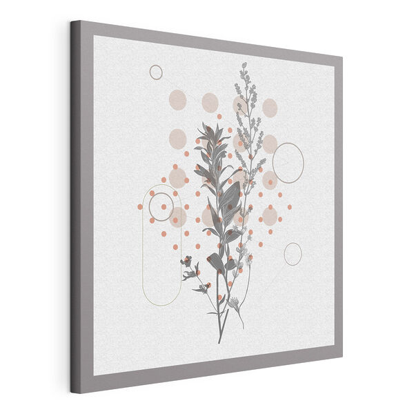 Quadri Quadri Una pianta con foglie e fiori (COD: s38026)