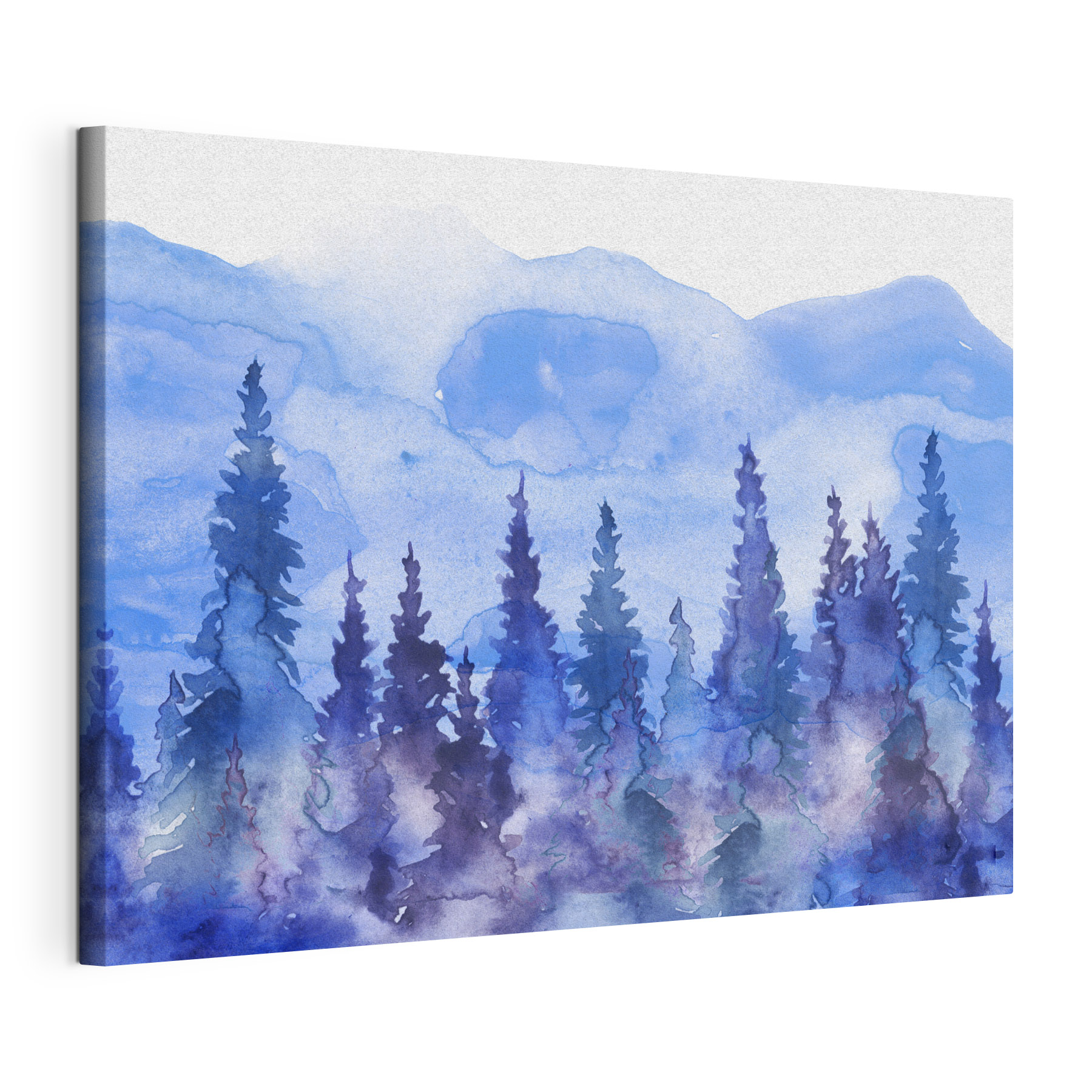 A watercolor painting of trees A watercolor painting of trees