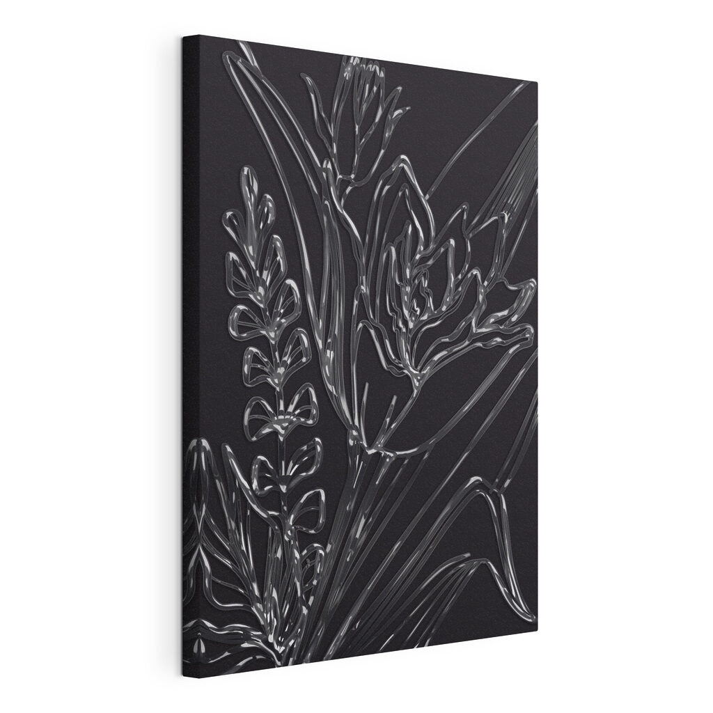 Elegant floral design on dark background Elegant floral design on dark background