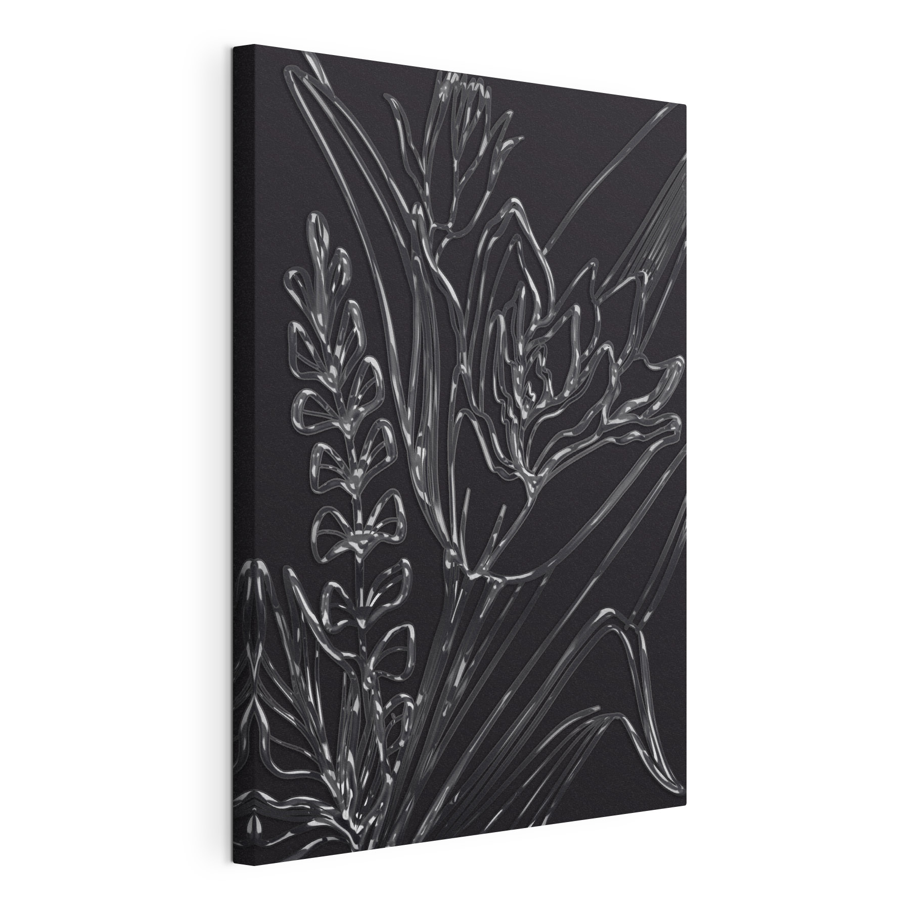 Elegant floral design on dark background Elegant floral design on dark background
