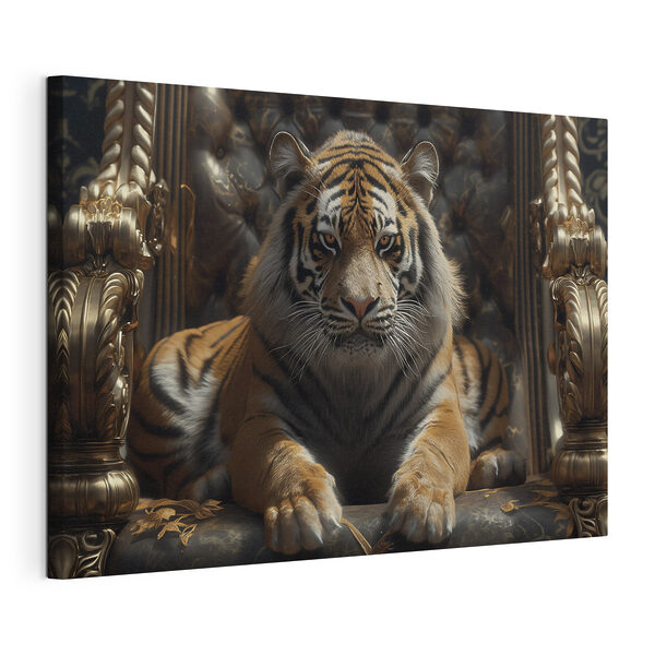 Quadri Quadri Una tigre sdraiata su una sedia (COD: s38090)