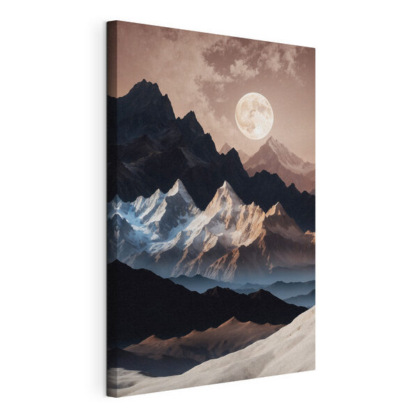 Quadri Quadri Una luna sopra le montagne e le nuvole (COD: s38122)