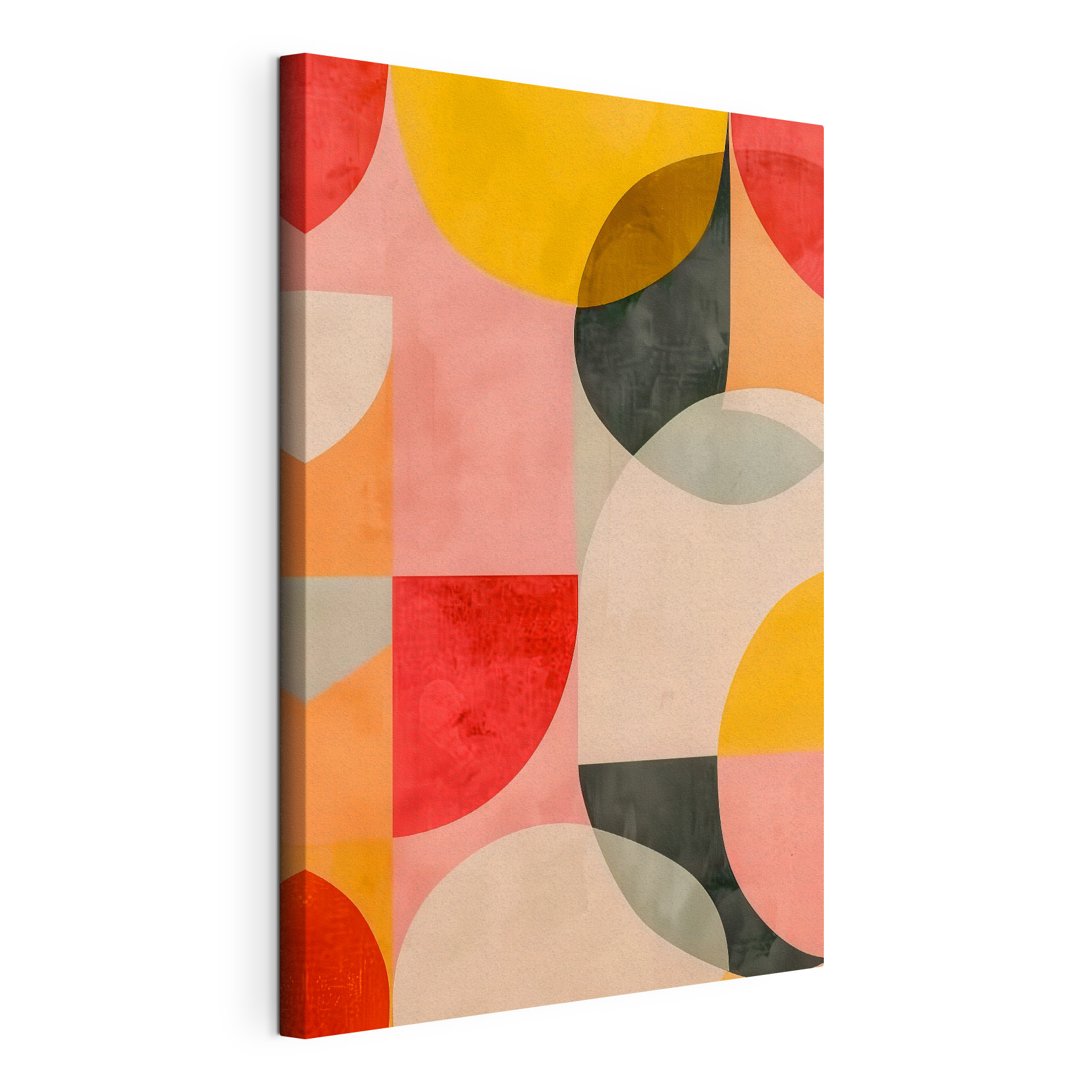 Bold colors and playful shapes unite Bold colors and playful shapes unite