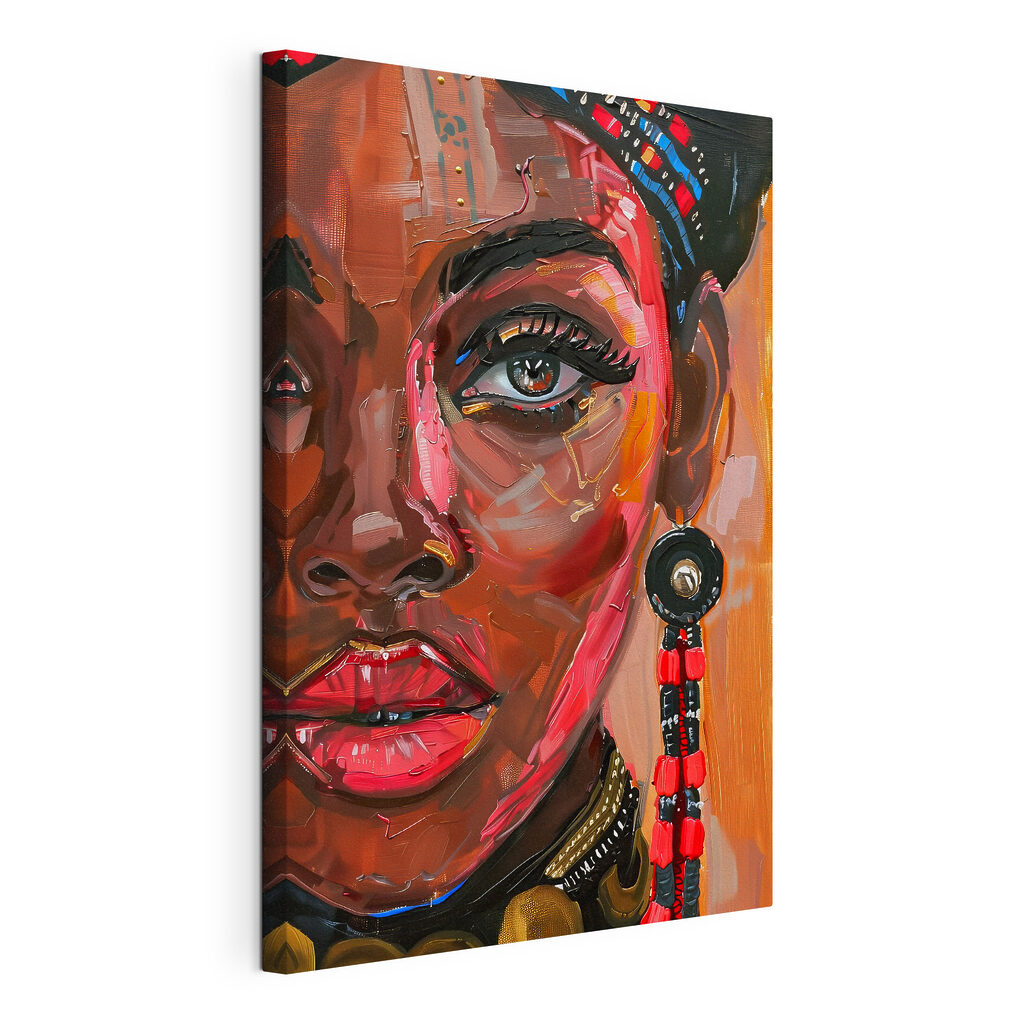 Vibrant portrait with bold colors Vibrant portrait with bold colors