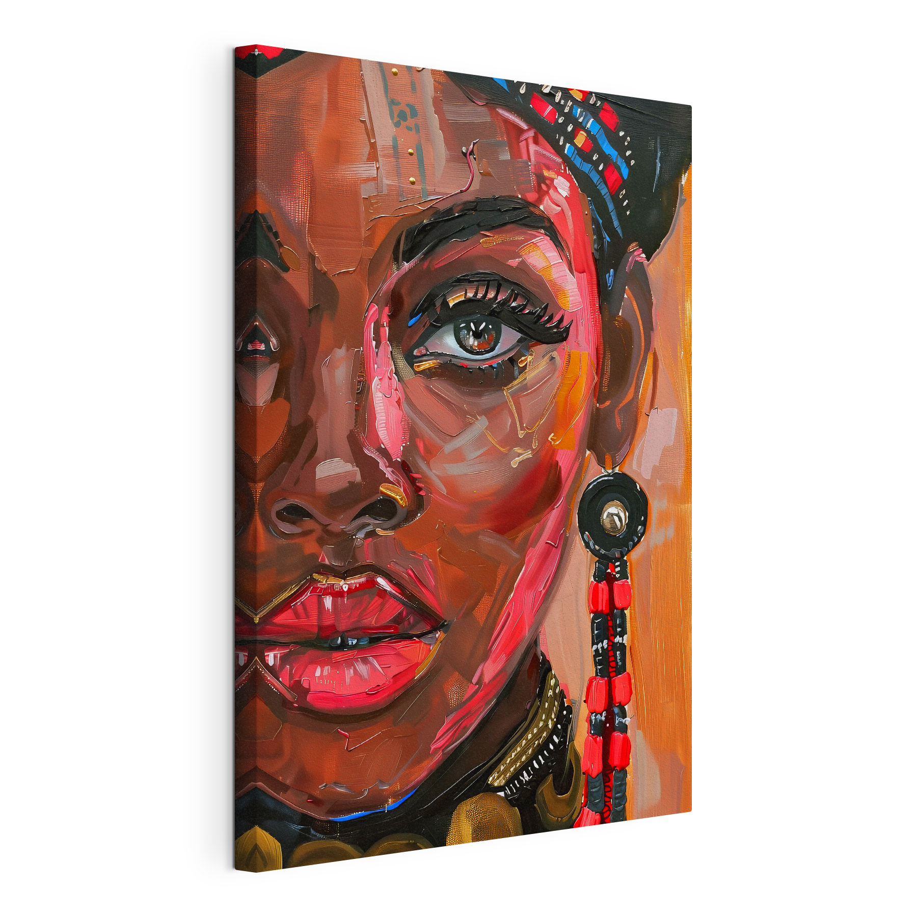 Vibrant portrait with bold colors Vibrant portrait with bold colors