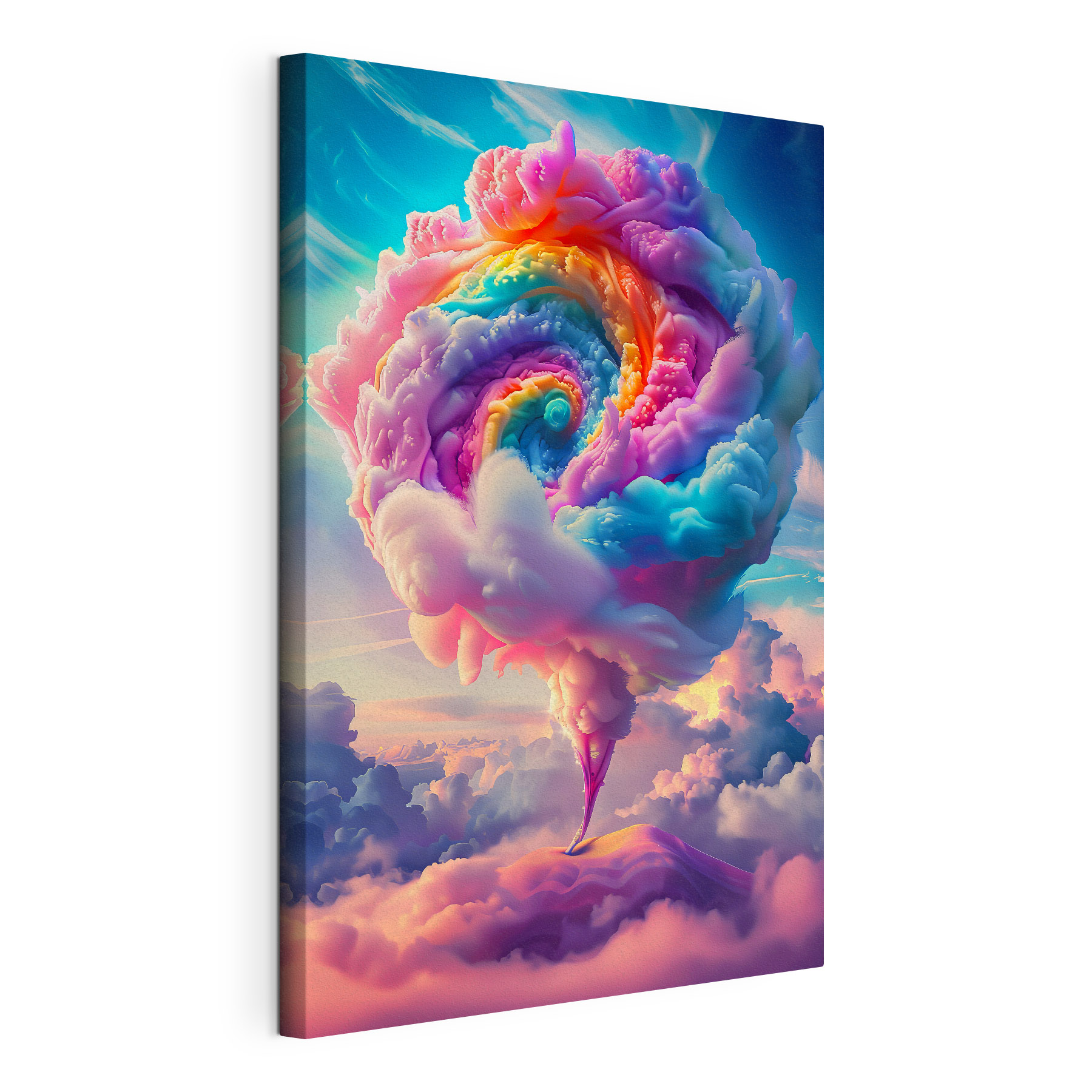 A colorful swirl of clouds A colorful swirl of clouds