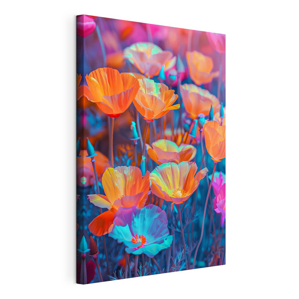 A group of colorful flowers