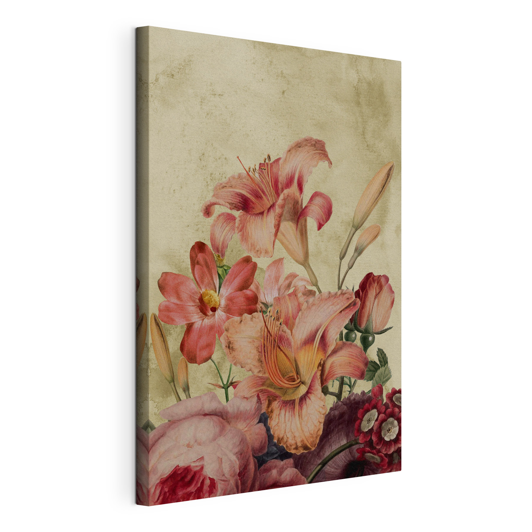 Vibrant blooms in soft pastel hues