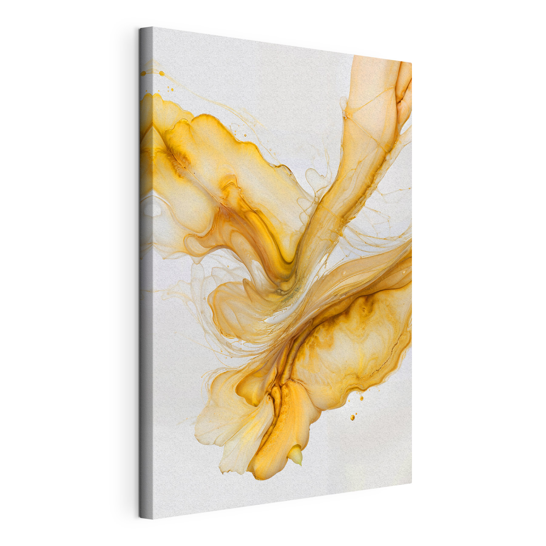 Fluid movement in warm hues