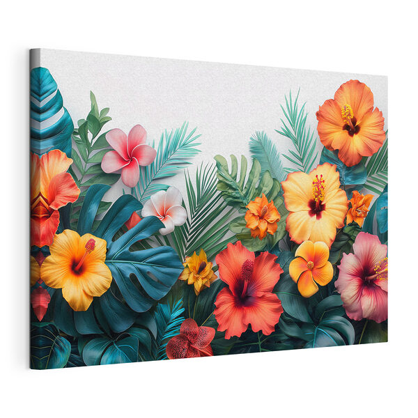 Quadri Un mazzo di fiori e foglie dai colori vivaci (COD: s38242) Quadri Quadri Un mazzo di fiori e foglie dai colori vivaci (COD: s38242)