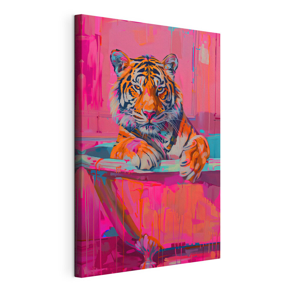 A tiger in a tub