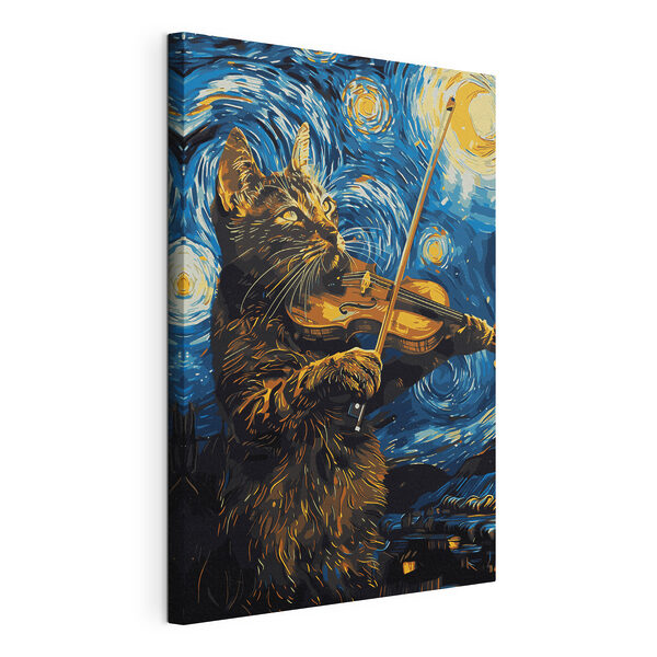 Un gatto che suona il violino Quadri Un gatto che suona il violino