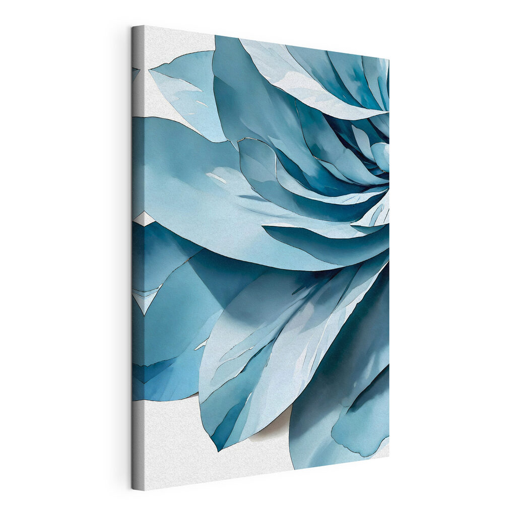 Elegant blue petals in soft layers Elegant blue petals in soft layers