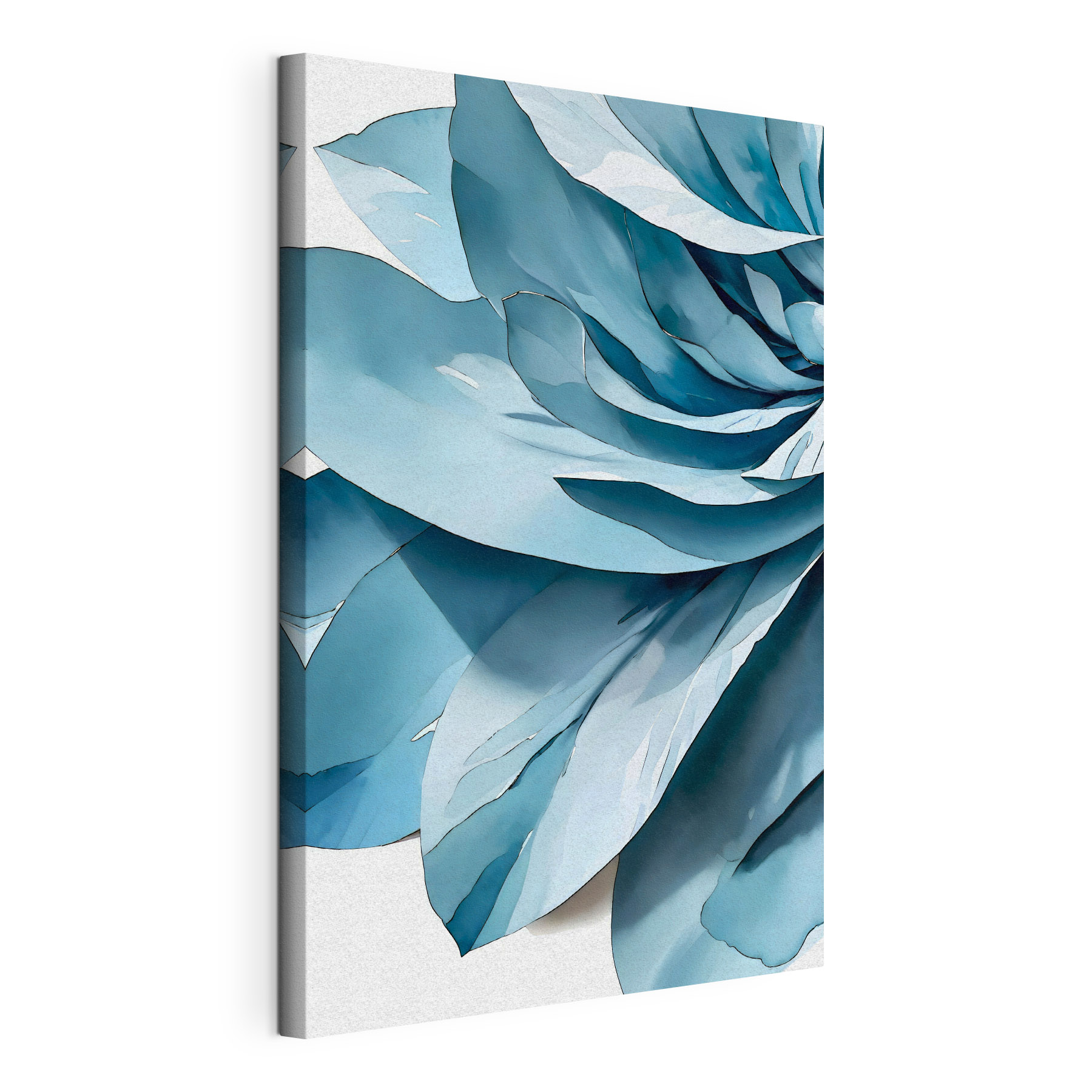Elegant blue petals in soft layers Elegant blue petals in soft layers