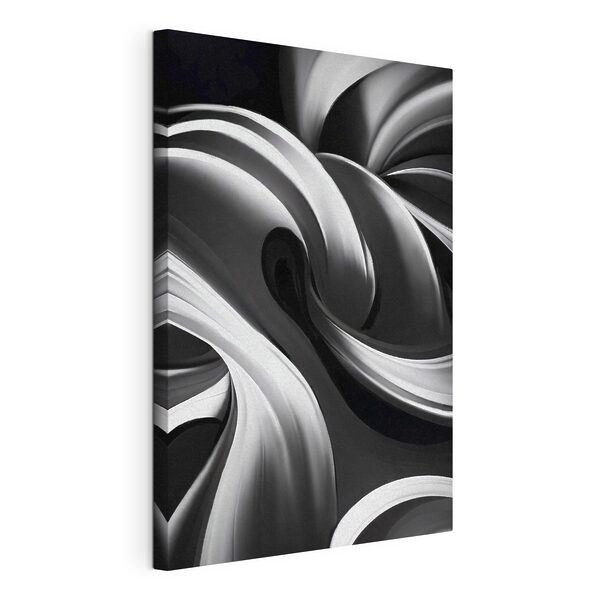 Quadri Uno sfondo bianco e nero a spirale (COD: s38270) Quadri Quadri Uno sfondo bianco e nero a spirale (COD: s38270)