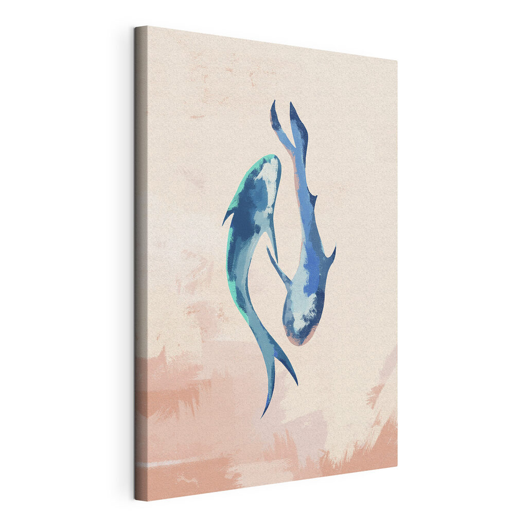 A blue fish in the air A blue fish in the air