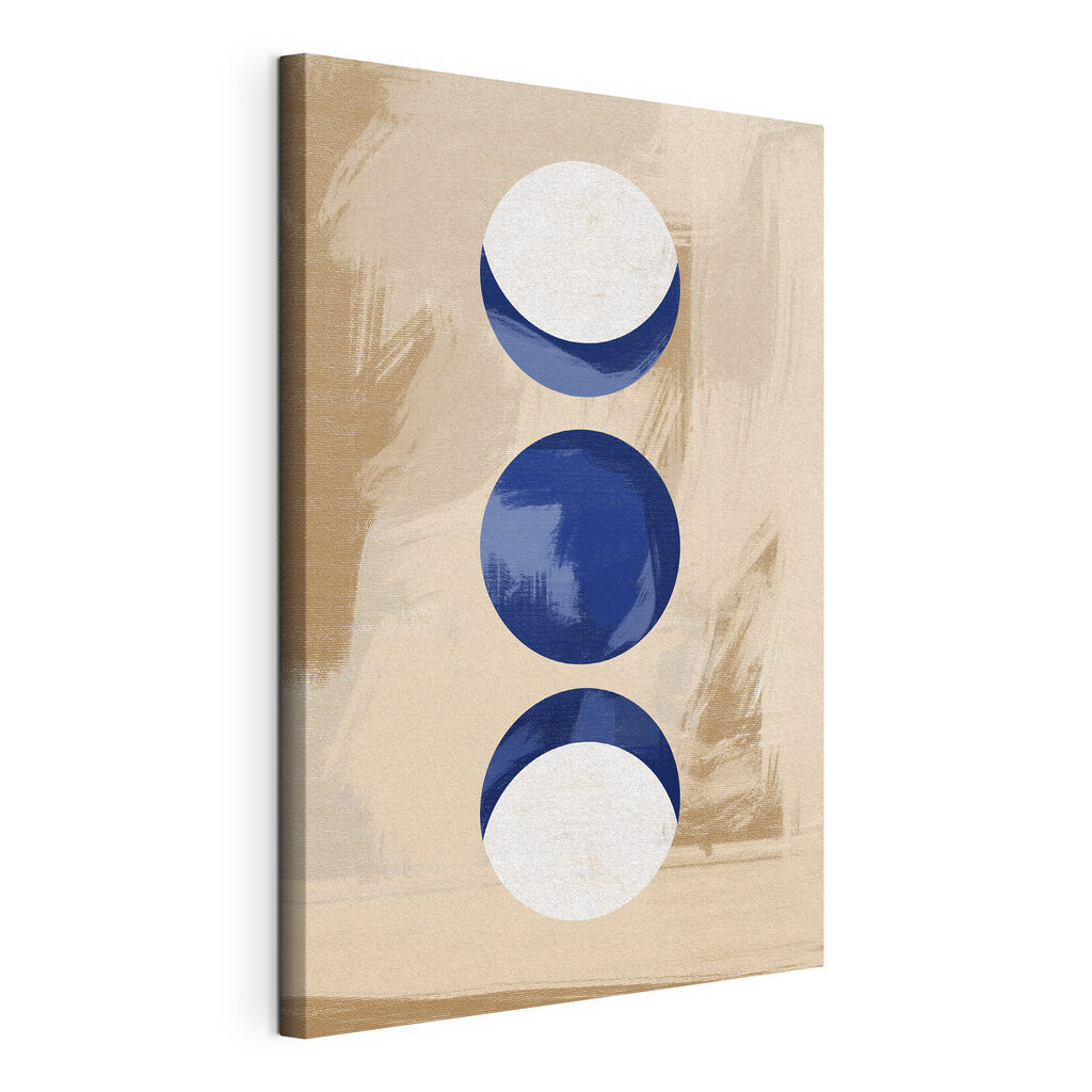 A blue and white circles A blue and white circles