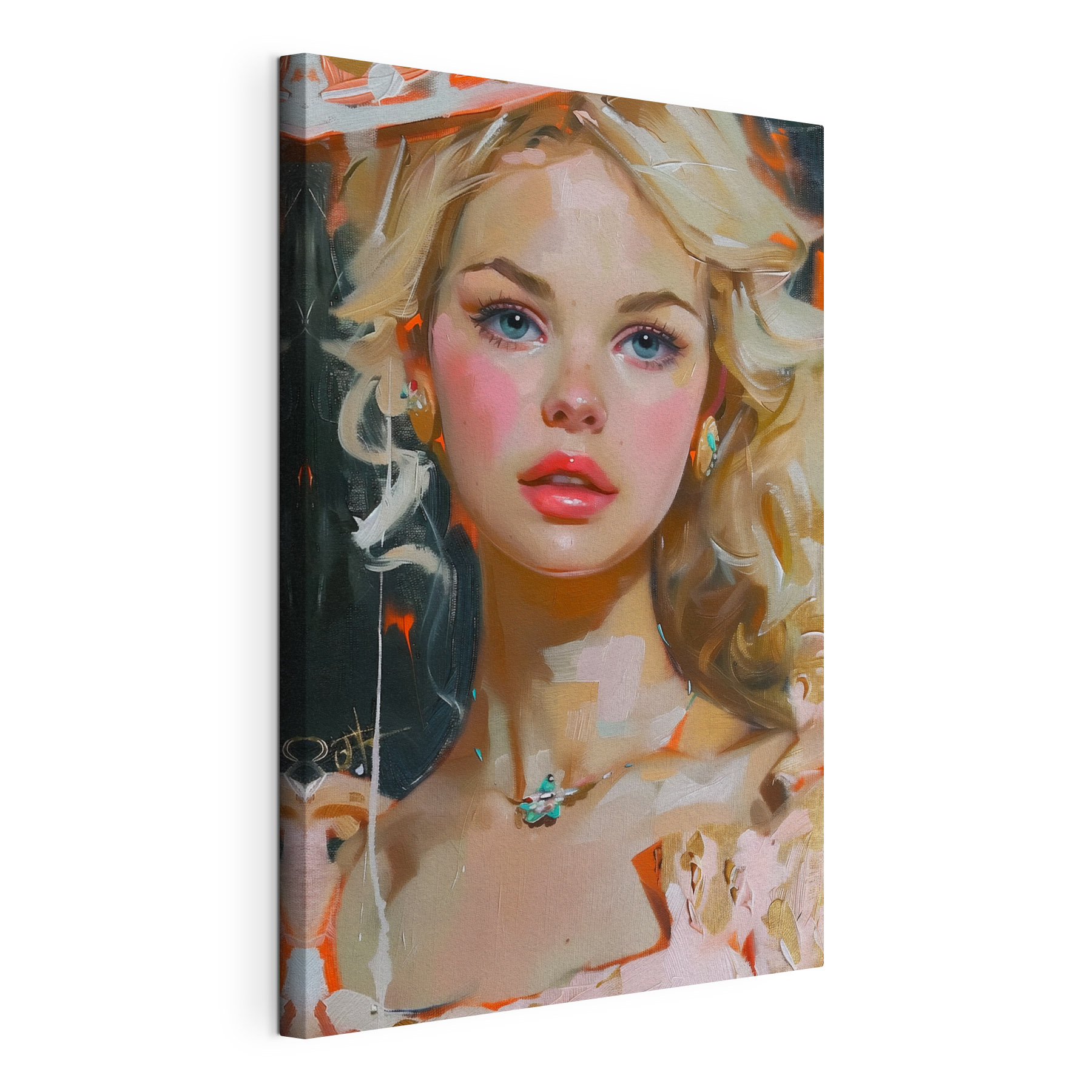 A painting of a woman