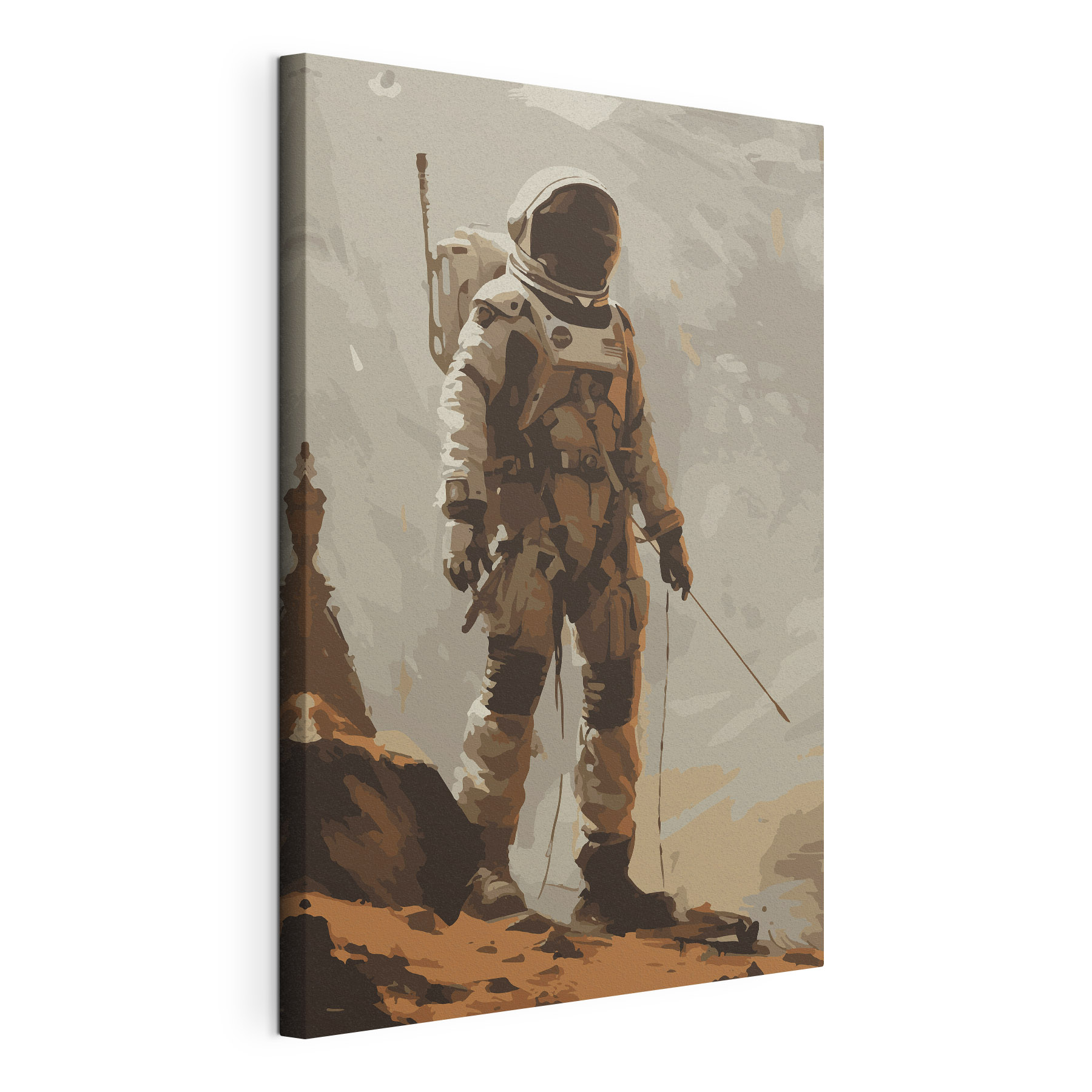 A person in a space suit A person in a space suit