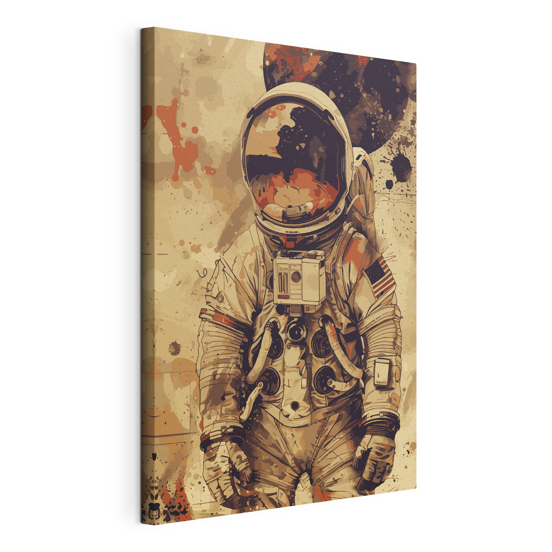 An astronaut in a space suit