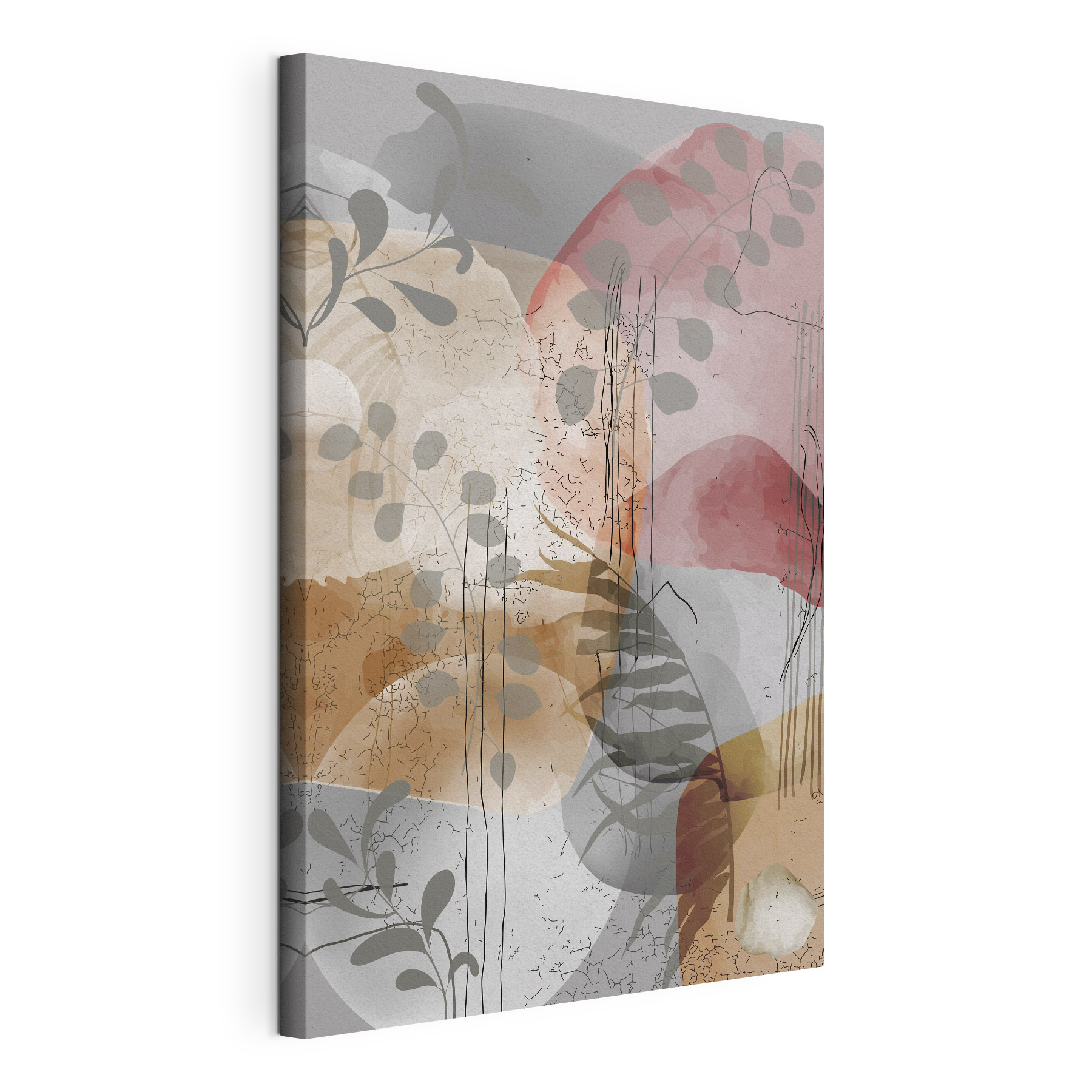 A painting of plants and flowers