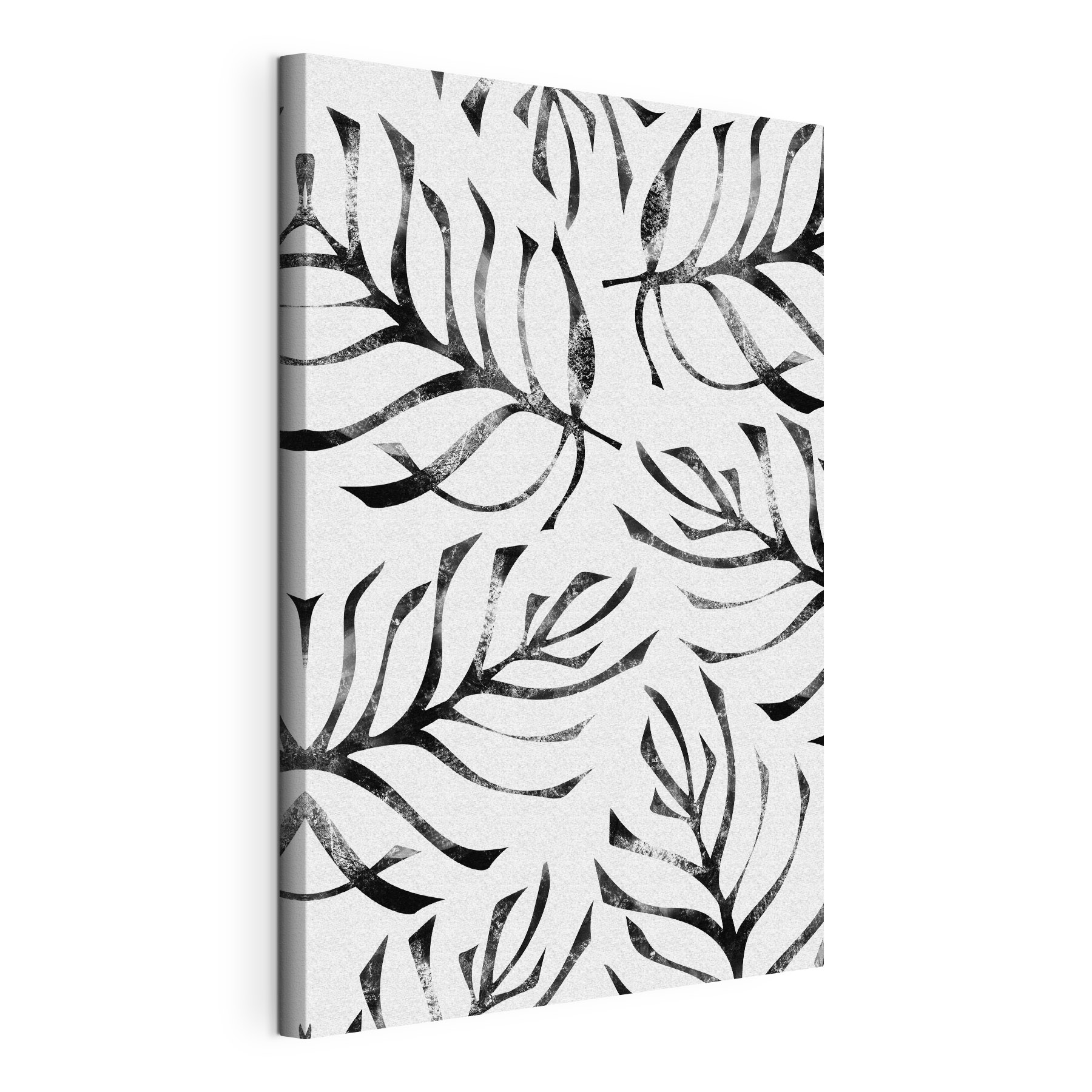 A pattern of leaves on a white background A pattern of leaves on a white background