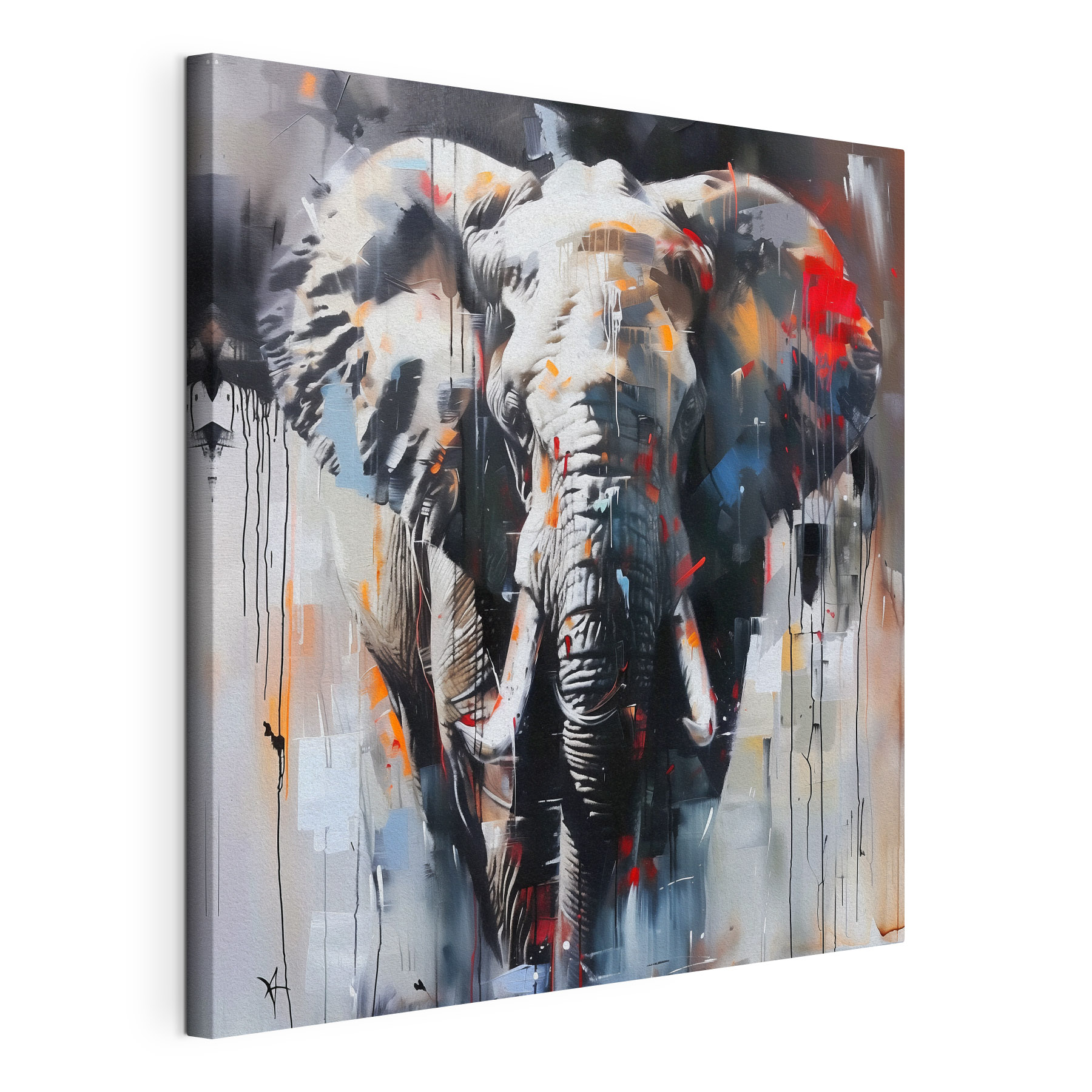 An elephant with tusks An elephant with tusks