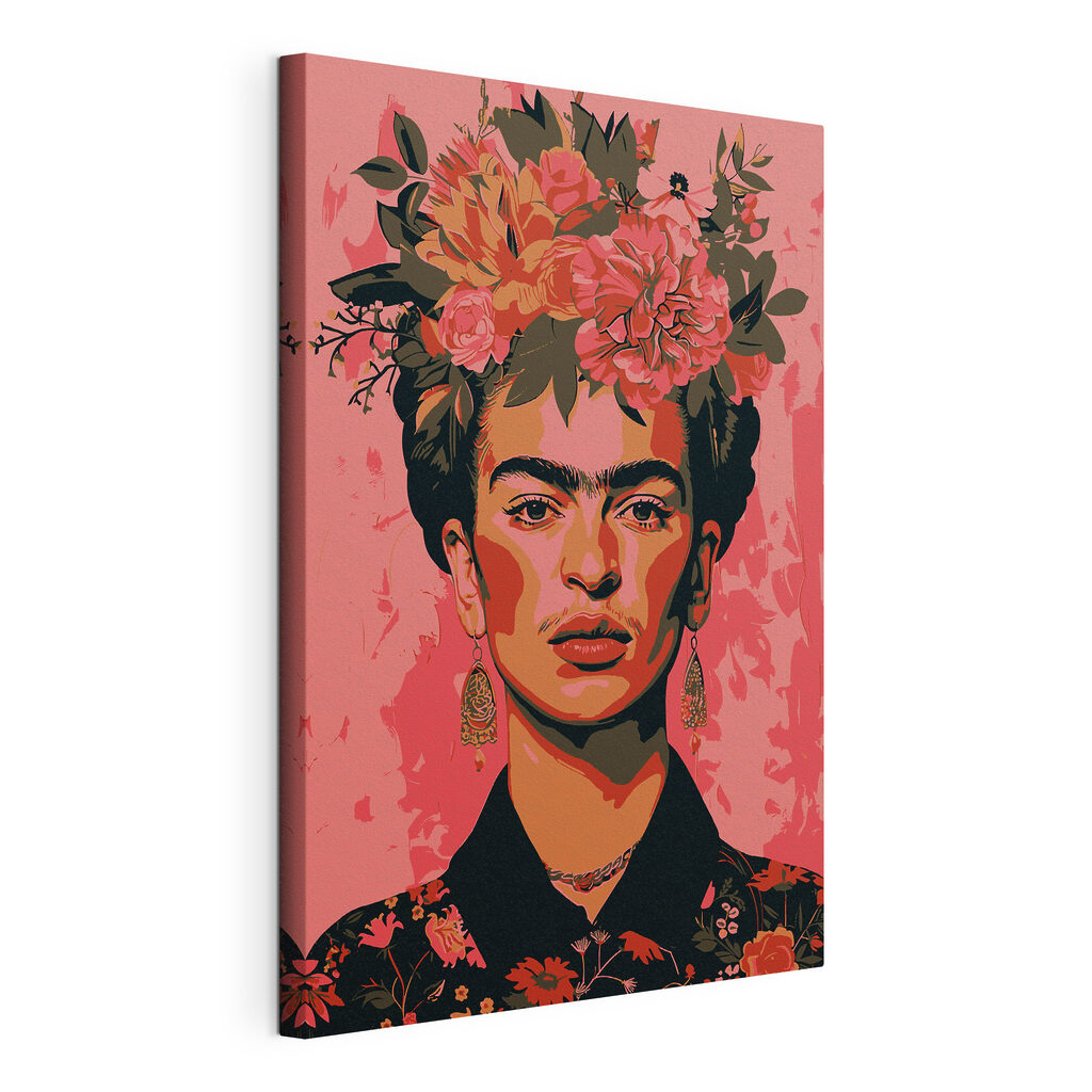 A woman with flowers on her head A woman with flowers on her head