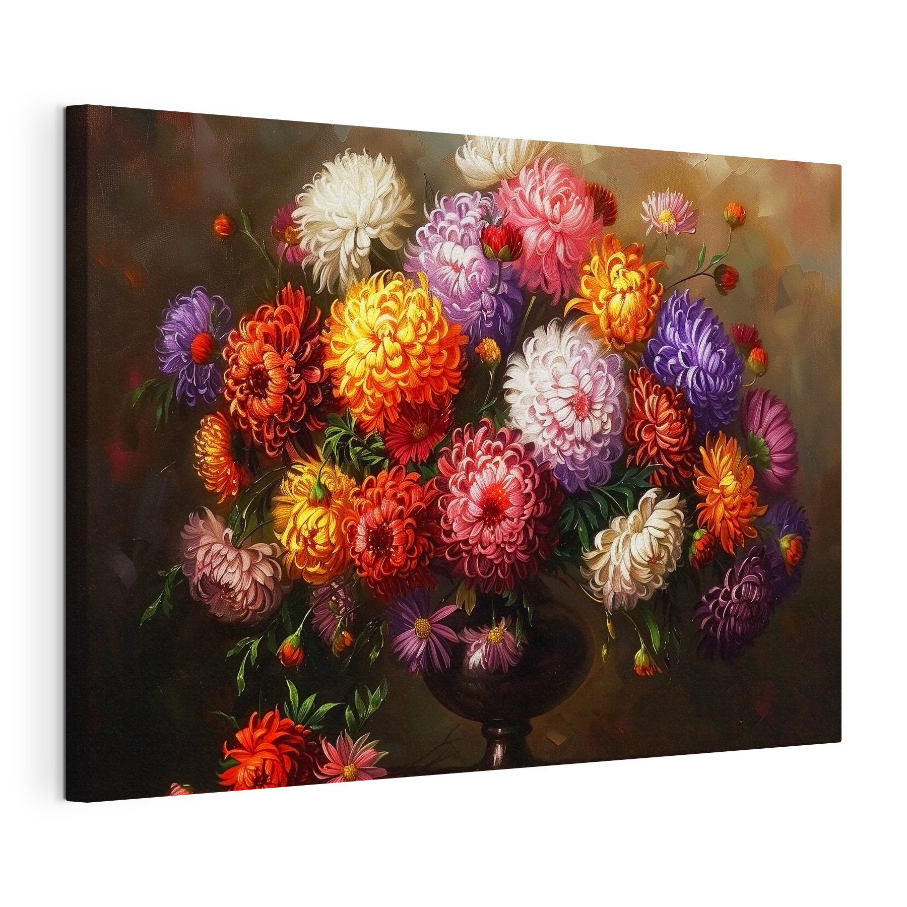 Painting of flowers in a vase Painting of flowers in a vase