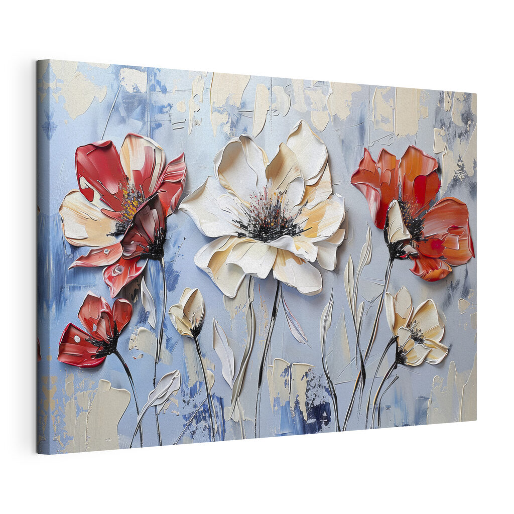 Vibrant blooms in serene colors