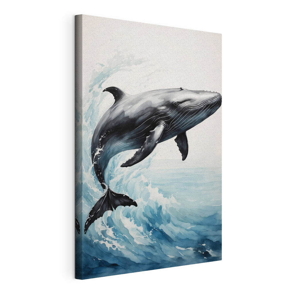 A whale jumping out of the water A whale jumping out of the water