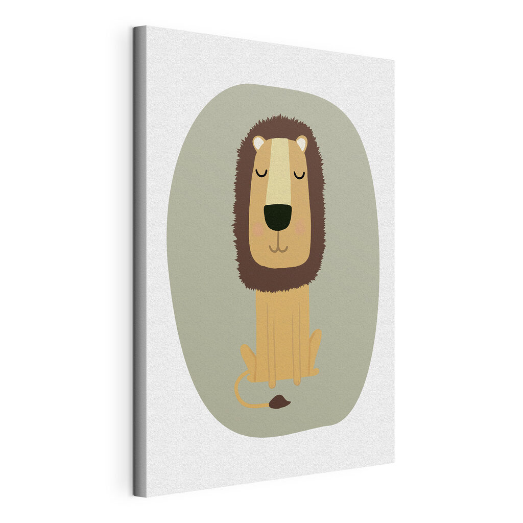 A cartoon of a lion