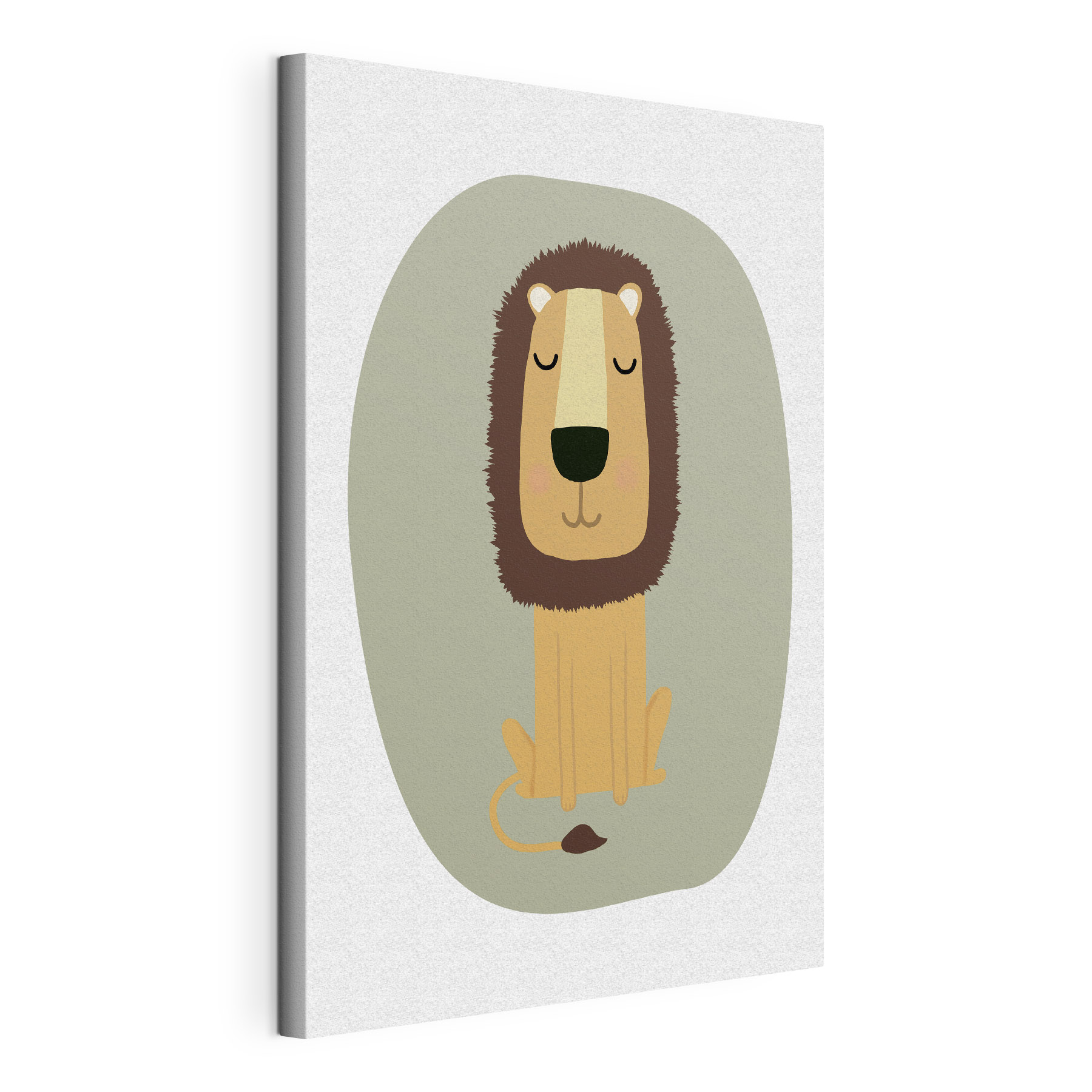 A cartoon of a lion