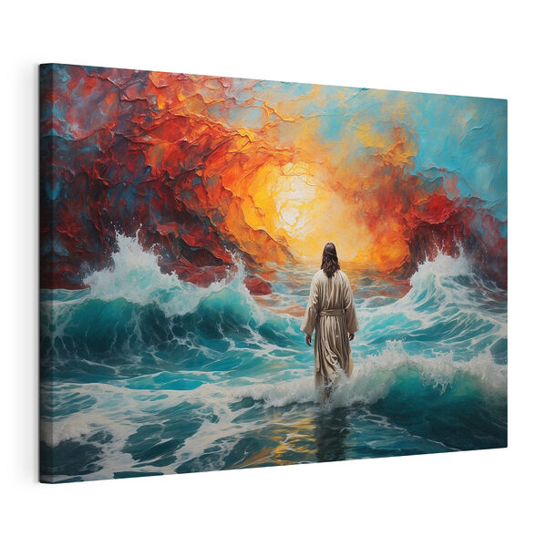 Quadri Quadri Una persona che cammina nell'acqua (COD: s38612)