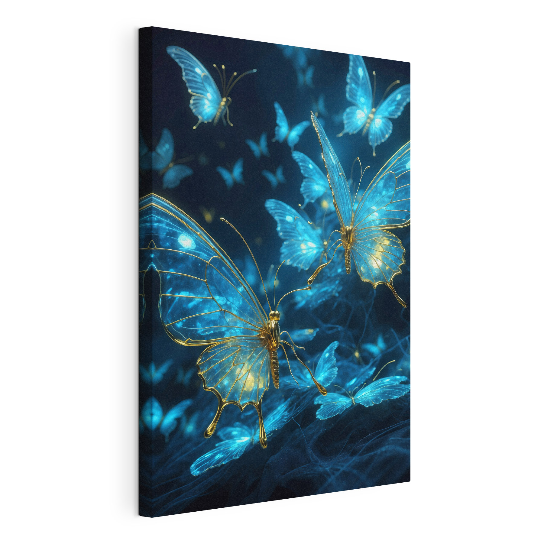 Group of butterflies flying