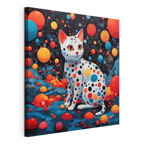 Gatto a pois Quadri Gatto a pois